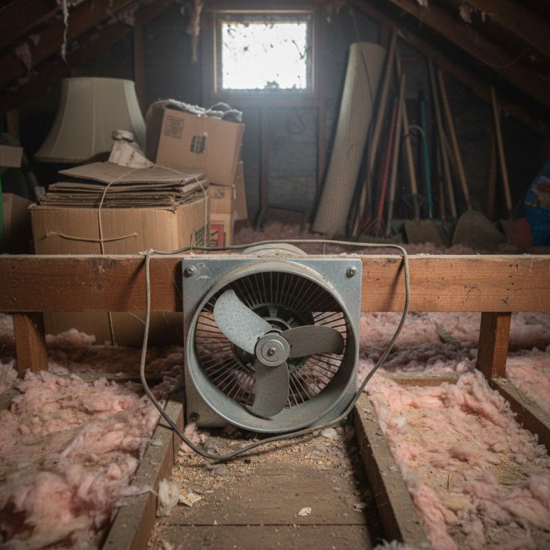 Attic Fan Installation detail