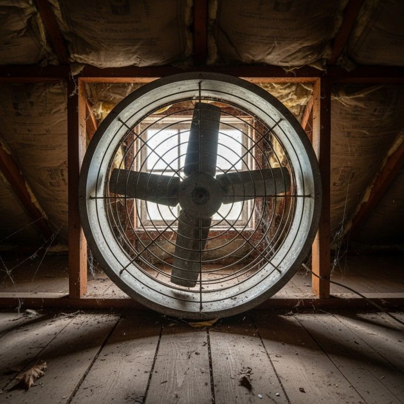 Attic Fan Installation detail